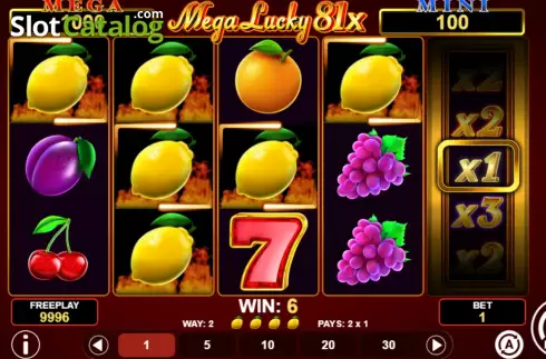 Οθόνη4. Mega Lucky 81x Κουλοχέρης