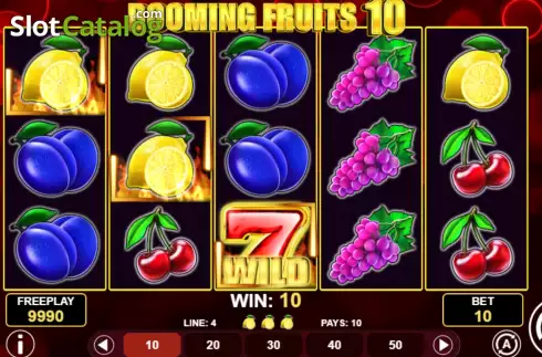 Οθόνη3. Booming Fruits 10 Κουλοχέρης