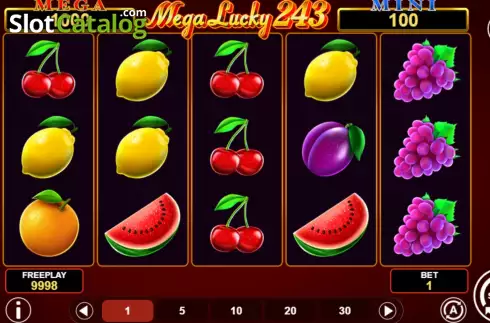 Οθόνη2. Mega Lucky 243 Κουλοχέρης