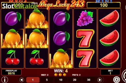 Οθόνη4. Mega Lucky 243 Κουλοχέρης