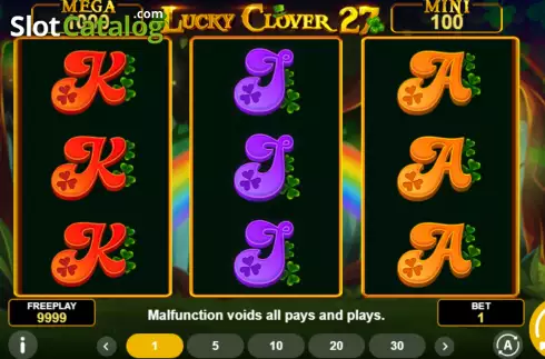 Οθόνη2. Lucky Clover 27 Κουλοχέρης 