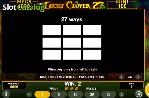 Οθόνη7. Lucky Clover 27 Κουλοχέρης 
