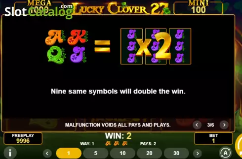 Οθόνη8. Lucky Clover 27 Κουλοχέρης 