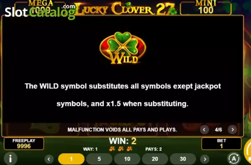 Οθόνη9. Lucky Clover 27 Κουλοχέρης 