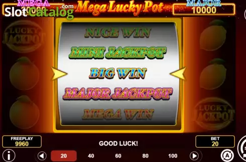 Οθόνη5. Mega Lucky Pot Κουλοχέρης