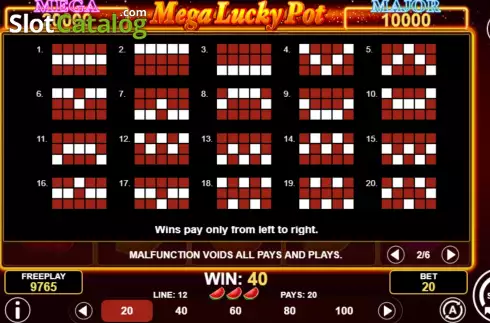 Οθόνη8. Mega Lucky Pot Κουλοχέρης