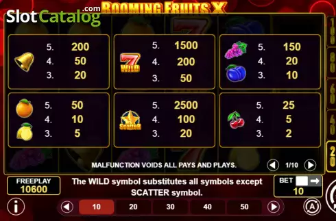 Οθόνη5. Booming Fruits X Κουλοχέρης 