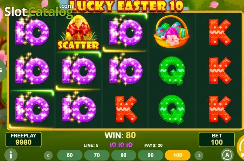 Οθόνη3. Lucky Easter 10 Κουλοχέρης