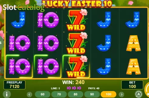 Οθόνη4. Lucky Easter 10 Κουλοχέρης