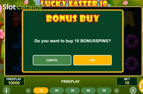 Οθόνη5. Lucky Easter 10 Κουλοχέρης