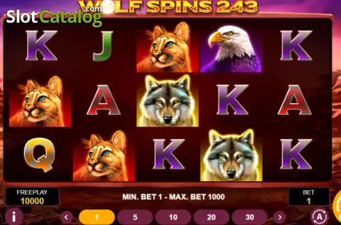Οθόνη2. Wolf Spins 243 Κουλοχέρης