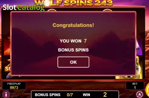 Οθόνη5. Wolf Spins 243 Κουλοχέρης