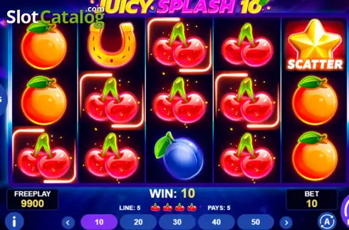 Οθόνη4. Juicy Splash 10 Κουλοχέρης