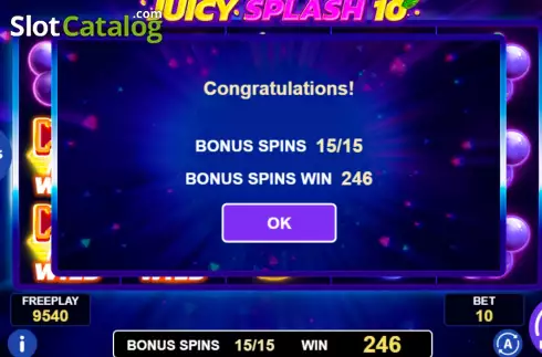 Οθόνη9. Juicy Splash 10 Κουλοχέρης