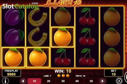 Οθόνη3. Lady Wild 10 Κουλοχέρης