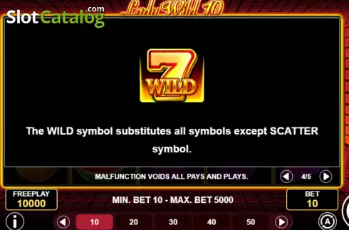 Οθόνη8. Lady Wild 10 Κουλοχέρης