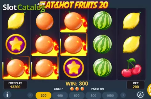 Οθόνη4. Flat & Hot Fruits 20 Κουλοχέρης