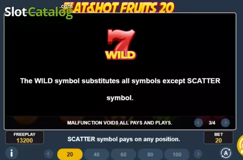 Οθόνη7. Flat & Hot Fruits 20 Κουλοχέρης
