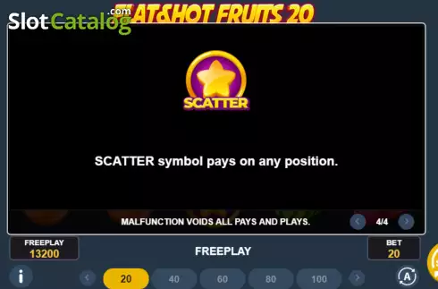 Οθόνη8. Flat & Hot Fruits 20 Κουλοχέρης
