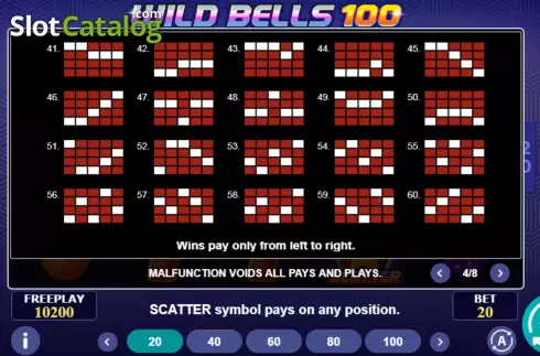 Οθόνη8. Wild Bells 100 Κουλοχέρης 