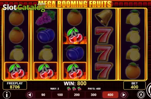 Οθόνη4. Mega Booming Fruits Κουλοχέρης