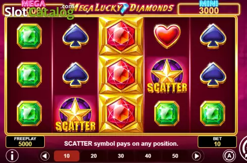 Οθόνη2. Mega Lucky Diamonds Κουλοχέρης 