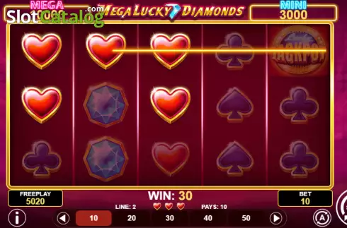 Οθόνη3. Mega Lucky Diamonds Κουλοχέρης 