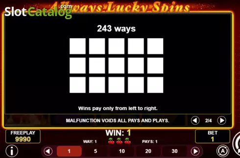 Οθόνη6. Allways Lucky Spins Κουλοχέρης
