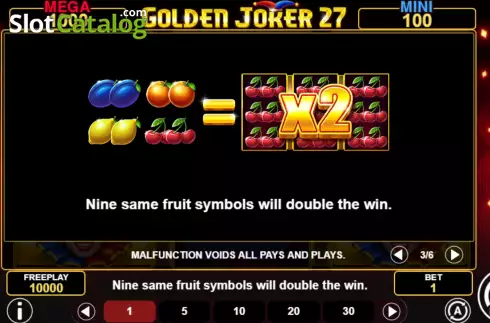 Οθόνη6. Golden Joker 27 Κουλοχέρης