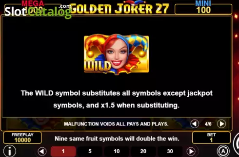 Οθόνη7. Golden Joker 27 Κουλοχέρης