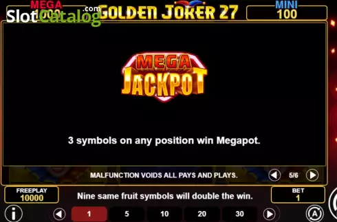 Οθόνη8. Golden Joker 27 Κουλοχέρης