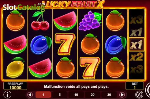 Οθόνη2. Lucky Fruit X Κουλοχέρης