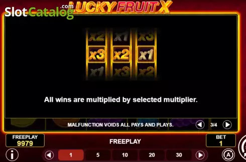 Οθόνη7. Lucky Fruit X Κουλοχέρης