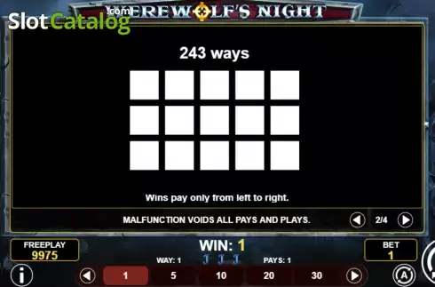 Οθόνη6. Werewolf's Night Κουλοχέρης