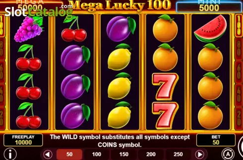 Οθόνη2. Mega Lucky 100 Κουλοχέρης