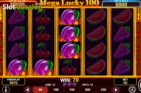 Οθόνη3. Mega Lucky 100 Κουλοχέρης