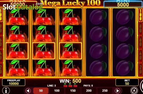 Οθόνη4. Mega Lucky 100 Κουλοχέρης