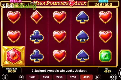 Οθόνη2. Mega Diamonds Luck Κουλοχέρης