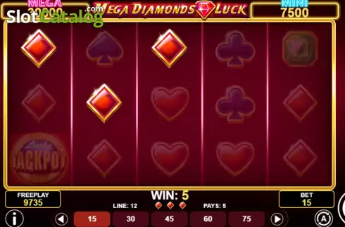 Οθόνη3. Mega Diamonds Luck Κουλοχέρης