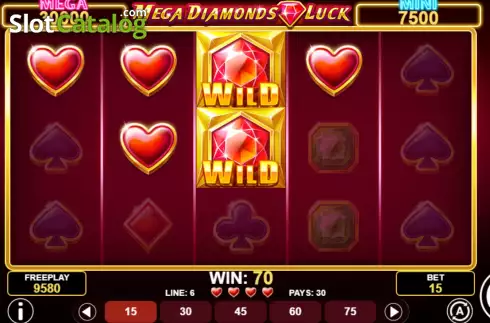 Οθόνη4. Mega Diamonds Luck Κουλοχέρης