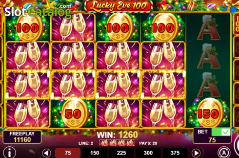 Οθόνη3. Lucky Eve 100 Κουλοχέρης
