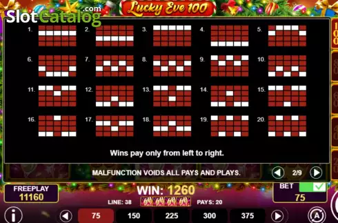 Οθόνη6. Lucky Eve 100 Κουλοχέρης