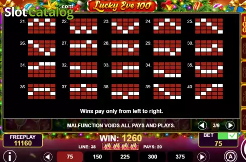 Οθόνη7. Lucky Eve 100 Κουλοχέρης