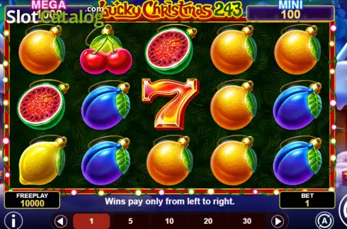 Οθόνη2. Lucky Christmas 243 Κουλοχέρης 