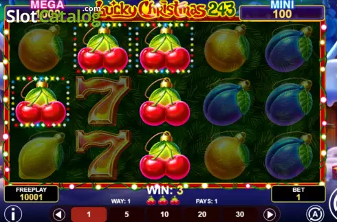 Οθόνη3. Lucky Christmas 243 Κουλοχέρης 