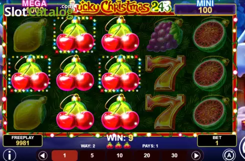 Οθόνη5. Lucky Christmas 243 Κουλοχέρης 