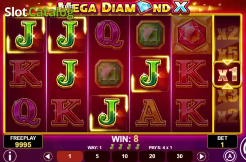 Οθόνη4. Mega Diamond X Κουλοχέρης
