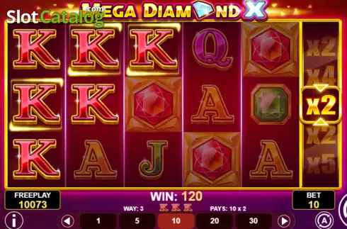 Οθόνη5. Mega Diamond X Κουλοχέρης