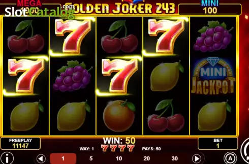 Οθόνη3. Golden Joker 243 Κουλοχέρης
