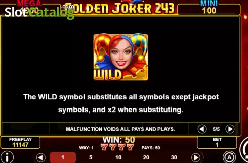 Οθόνη9. Golden Joker 243 Κουλοχέρης